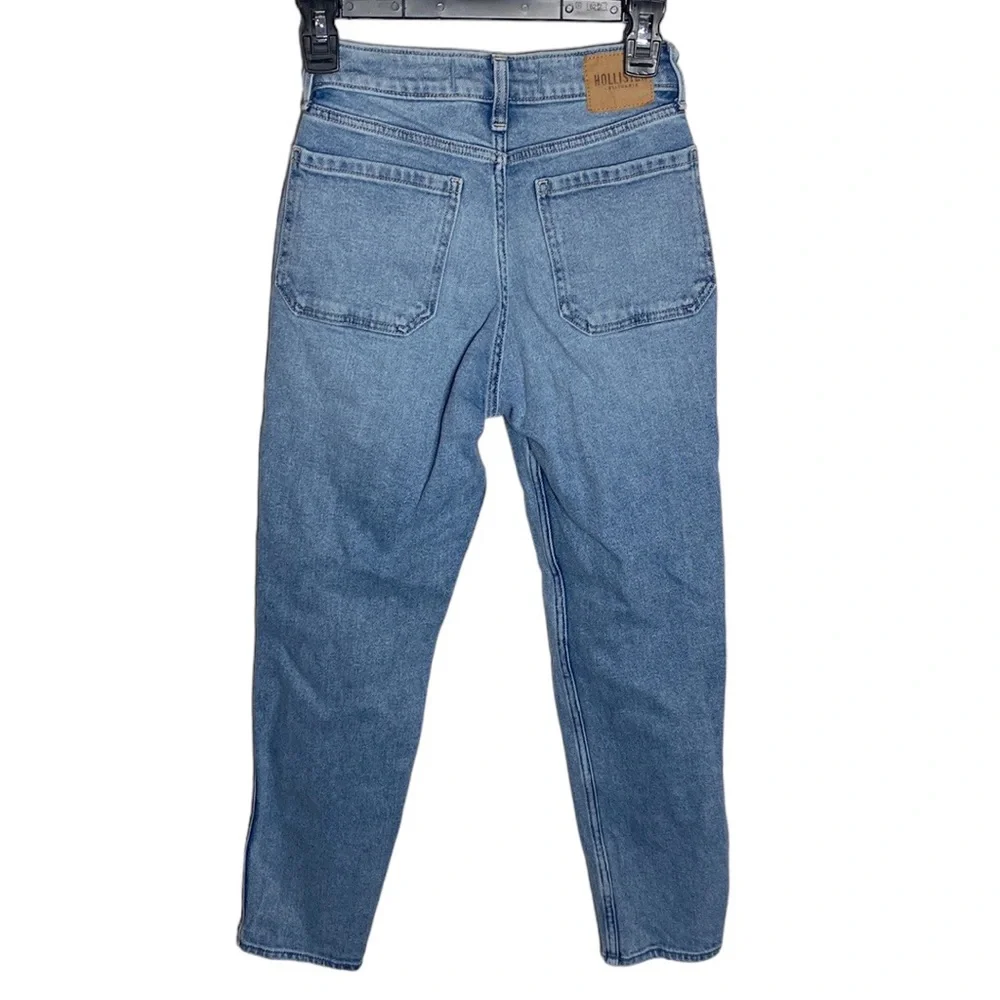 Hollister ultra high-rise mom jeans vintage stretch front flap pockets size 00